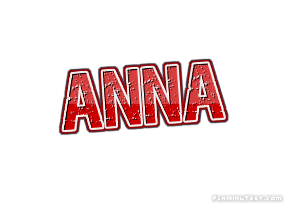Anna Logo Free Name Design Tool from Flaming Text
