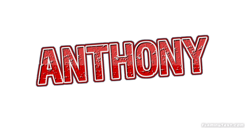 Anthony Logo Free Name Design Tool from Flaming Text