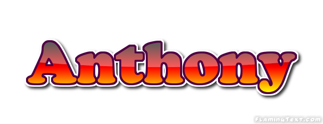Anthony Logo Free Name Design Tool from Flaming Text