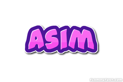 Asim Logo Free Name Design Tool from Flaming Text