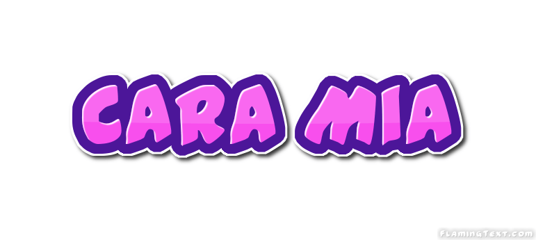 Cara Mia Logo Free Name Design Tool from Flaming Text