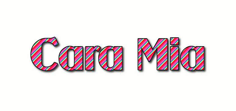 Cara Mia Logo Free Name Design Tool from Flaming Text