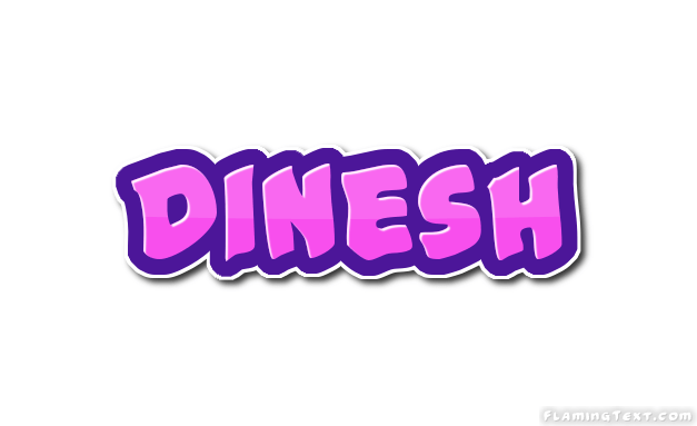 Dinesh Logo Free Name Design Tool from Flaming Text