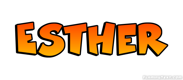 Esther Logo Free Name Design Tool from Flaming Text
