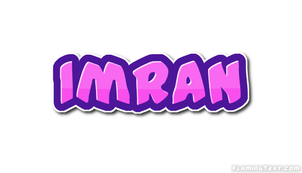 Imran Logo Free Name Design Tool from Flaming Text