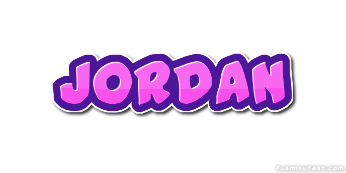 Jordan Logo Free Name Design Tool from Flaming Text