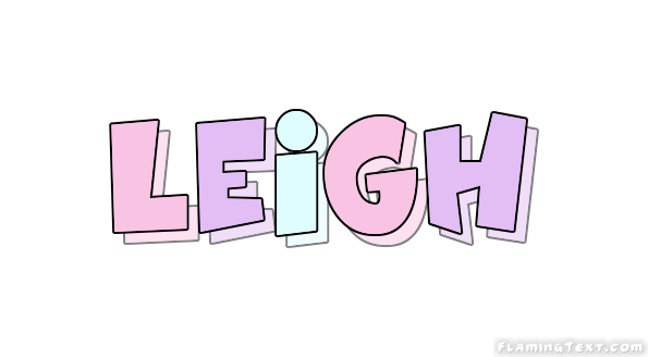 Leigh Logo Free Name Design Tool from Flaming Text