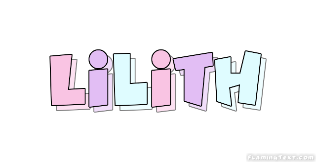 Lilith Logo Free Name Design Tool from Flaming Text