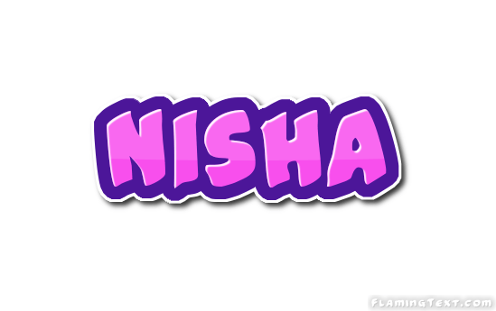 Nisha Logo Free Name Design Tool from Flaming Text