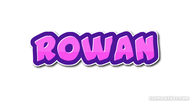 Rowan Logo Free Name Design Tool from Flaming Text