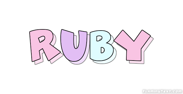 Ruby Logo Free Name Design Tool from Flaming Text