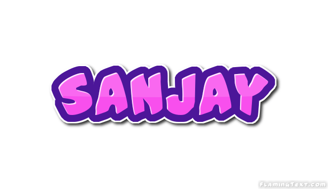 Sanjay Logo Free Name Design Tool from Flaming Text