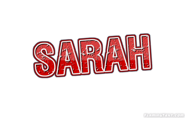 Sarah Logo Free Name Design Tool from Flaming Text