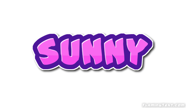 Sunny Logo Free Name Design Tool from Flaming Text