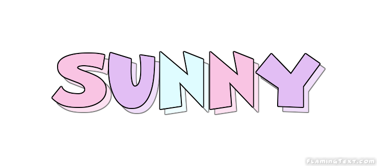 Sunny Logo Free Name Design Tool from Flaming Text