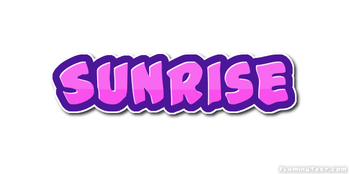 Sunrise Logo Free Name Design Tool from Flaming Text