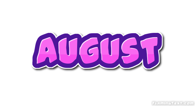 August Logo | Free Logo Design Tool from Flaming Text