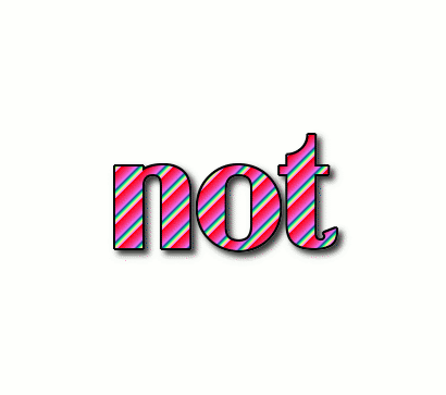 not Logo | Free Logo Design Tool from Flaming Text