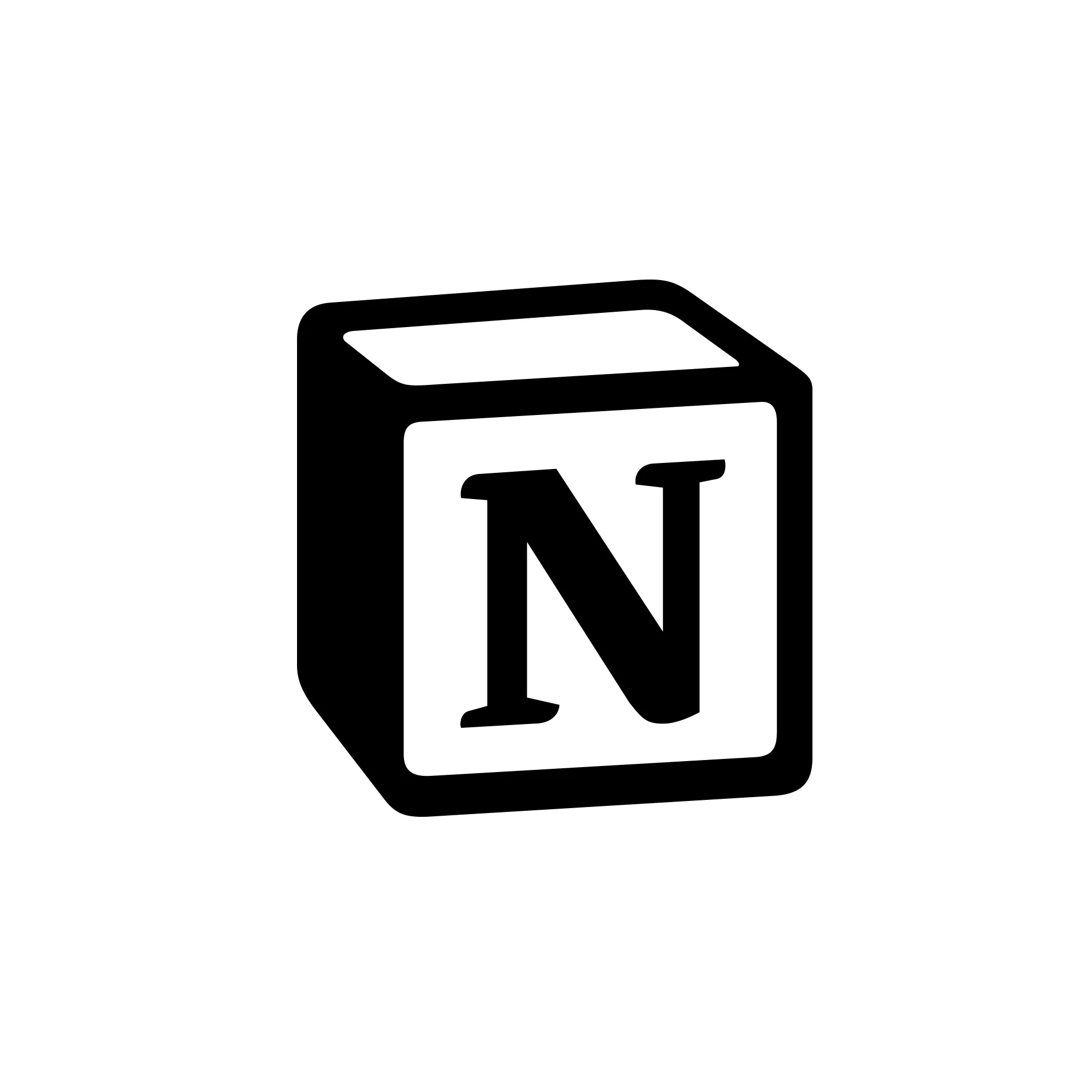 Notion Logo Real Company Alphabet, Letter N Logo