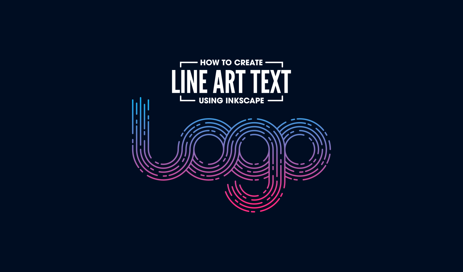 Create Line Art Logo Text with Inkscape Logos By Nick
