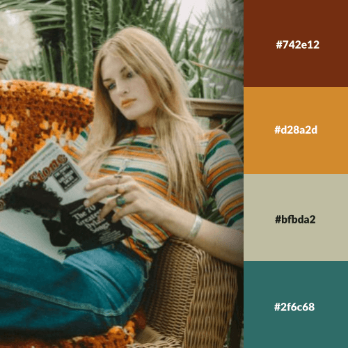 14 Best 70s Color Palettes with HEX Codes Included