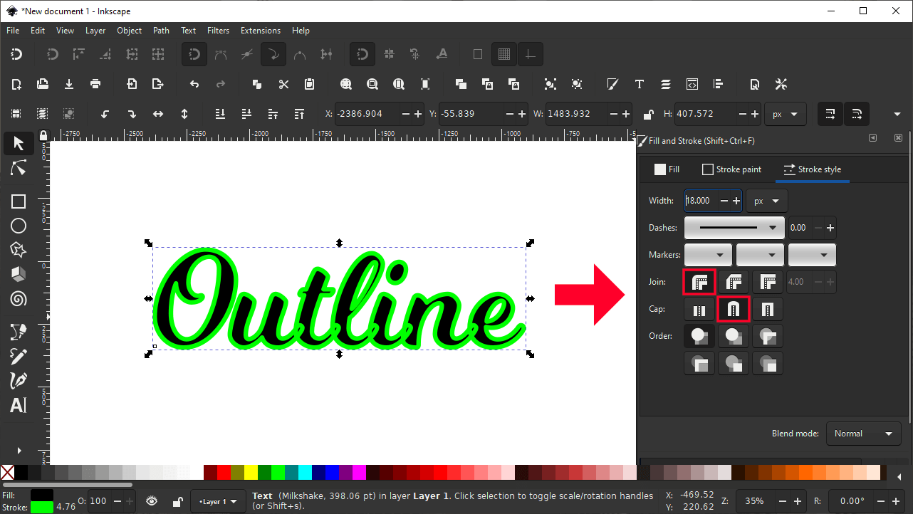 How To Outline Text with Inkscape 3Step Tutorial LaptrinhX / News