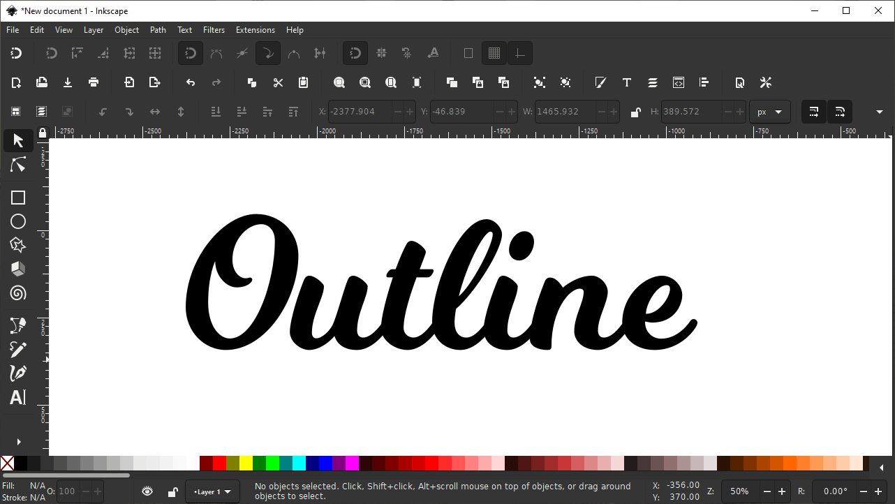 How To Outline Text with Inkscape 3Step Tutorial LaptrinhX / News