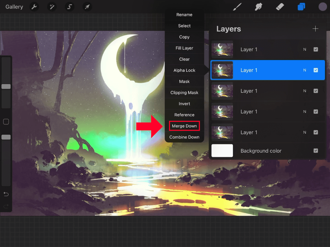How To Merge Layers In Procreate Individual and Multiple Layers Logos By Nick