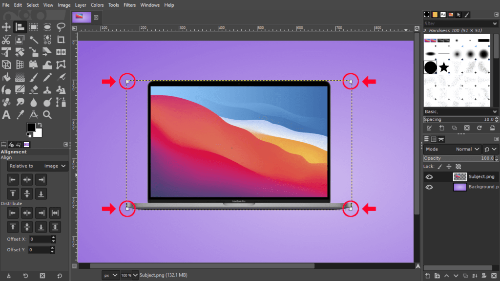 How To Center A Layer In GIMP Logos By Nick