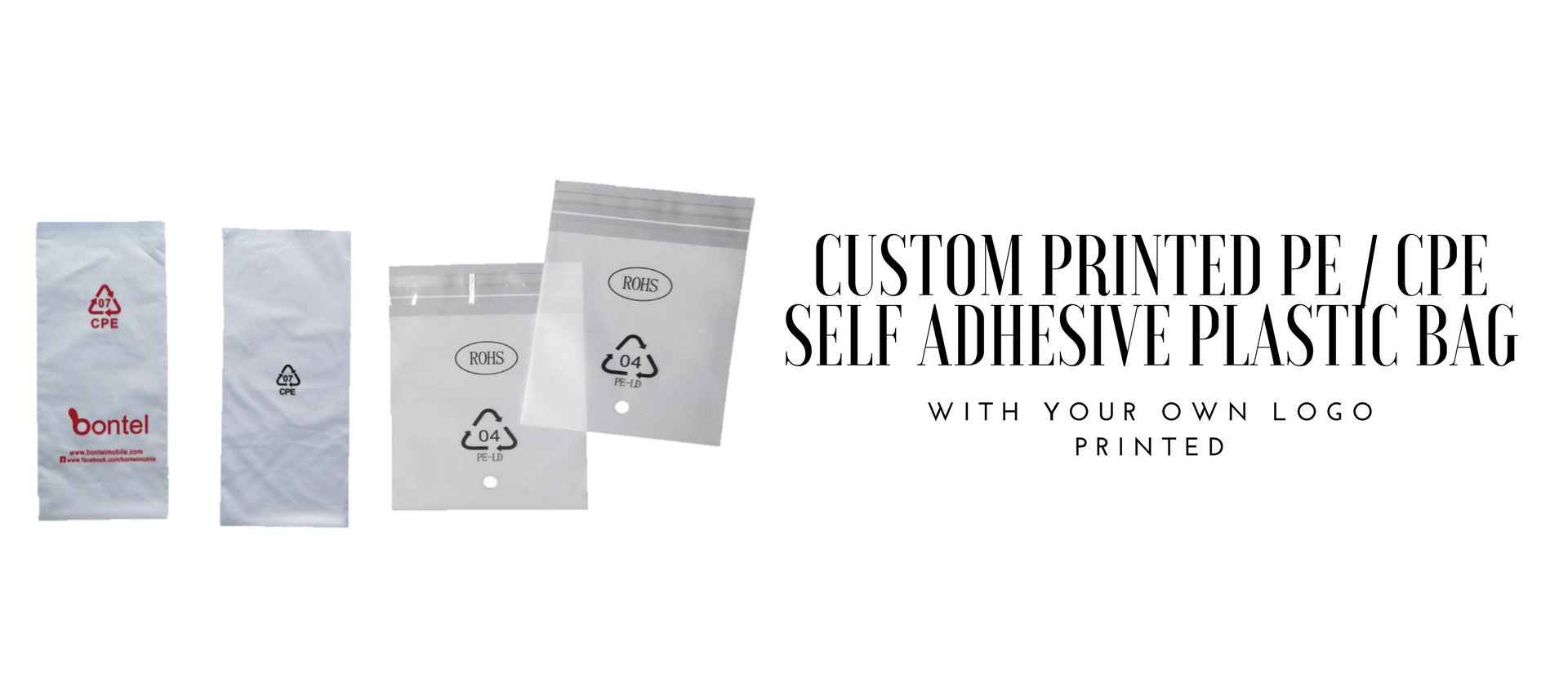 PE / CPE Self Adhesive Plastic Bag Supplier Malaysia HAIN® Packaging