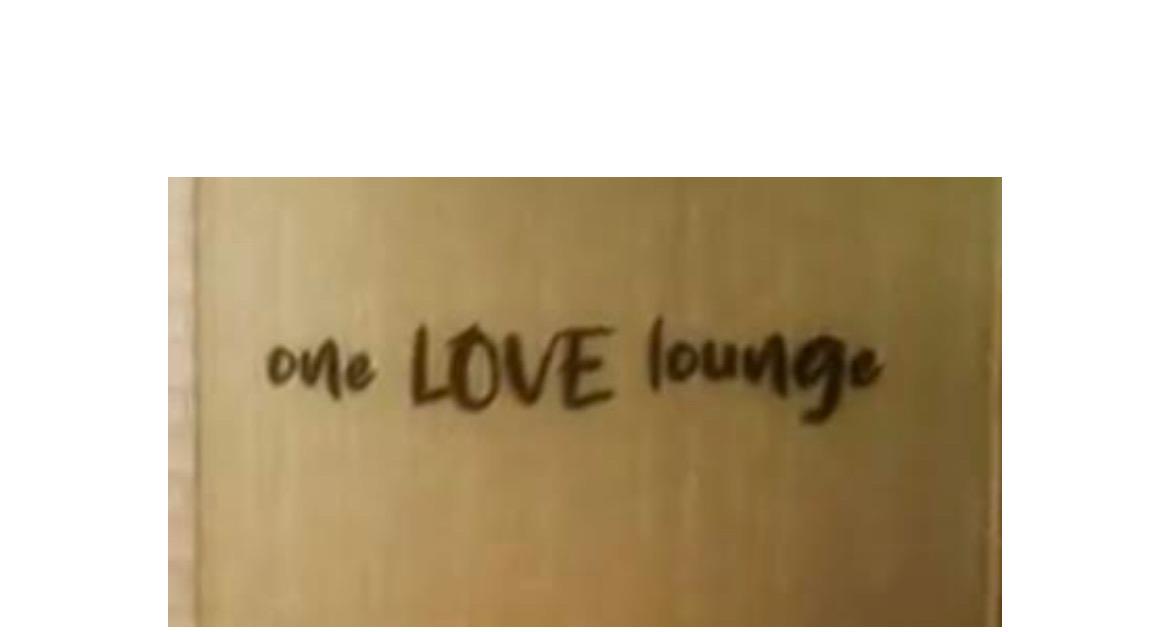 one love lounge underneath international American restaurant Logo