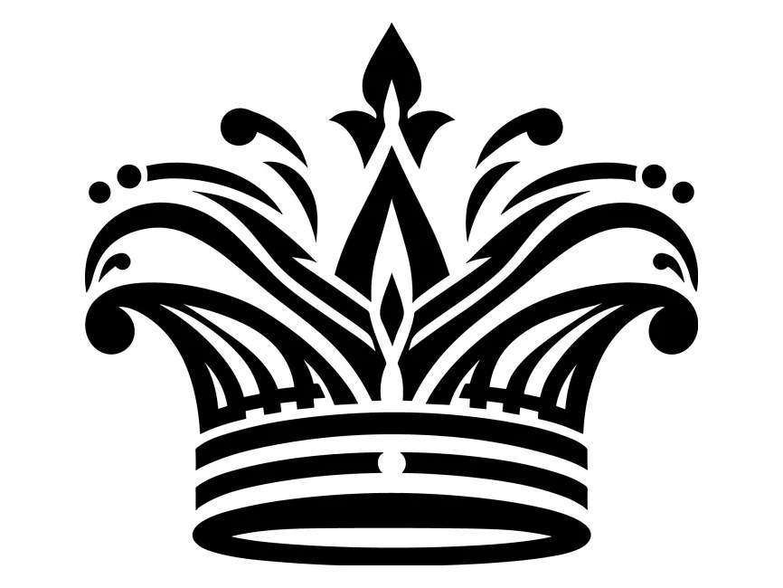 Abstract Crown Logo Template PNG vector in SVG, PDF, AI, CDR format