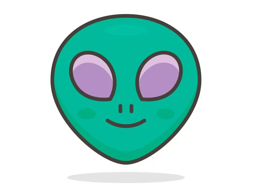 Alien Emoji Icon PNG vector in SVG, PDF, AI, CDR format