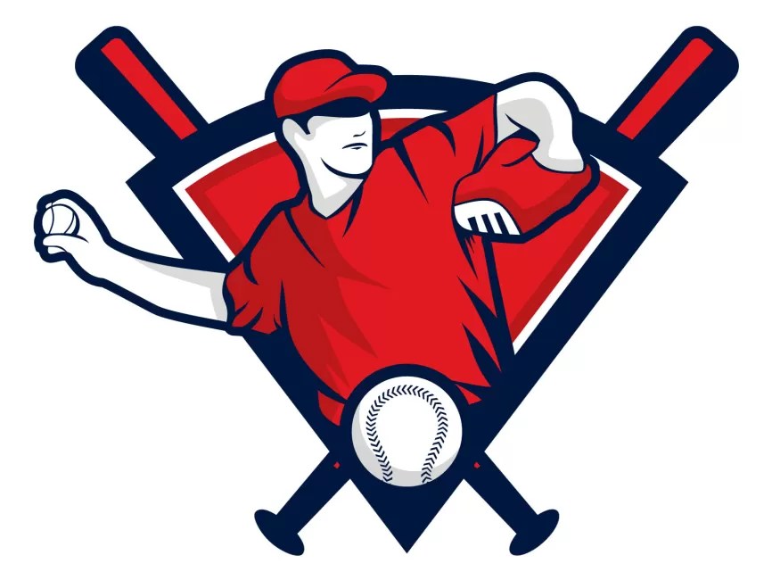 Baseball Team Logo Template PNG vector in SVG, PDF, AI, CDR format