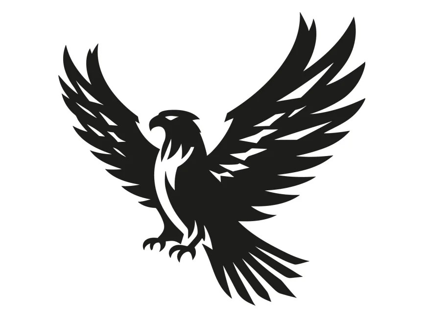 Black Eagle Logo Template PNG vector in SVG, PDF, AI, CDR format