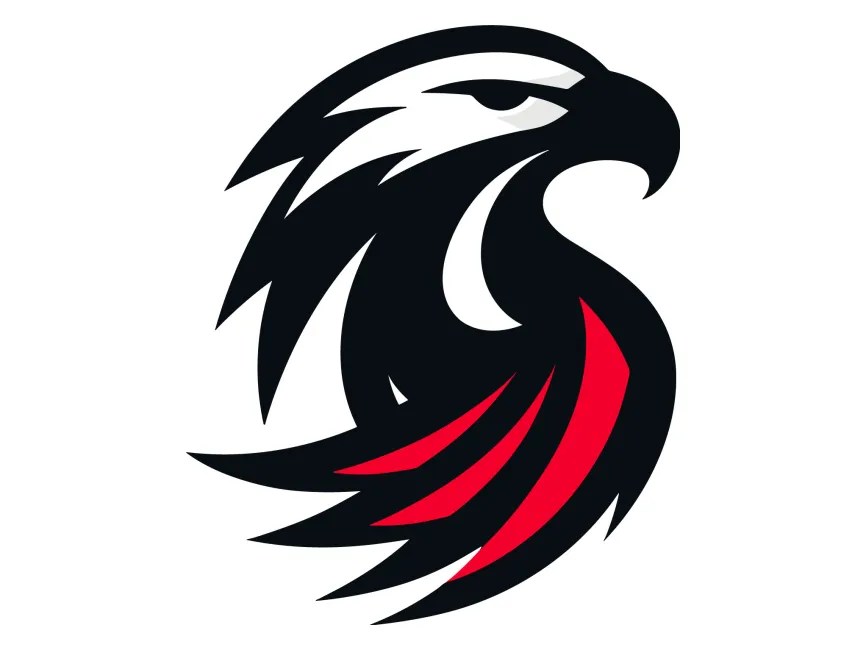 Black Red Eagle Logo Template PNG vector in SVG, PDF, AI, CDR format