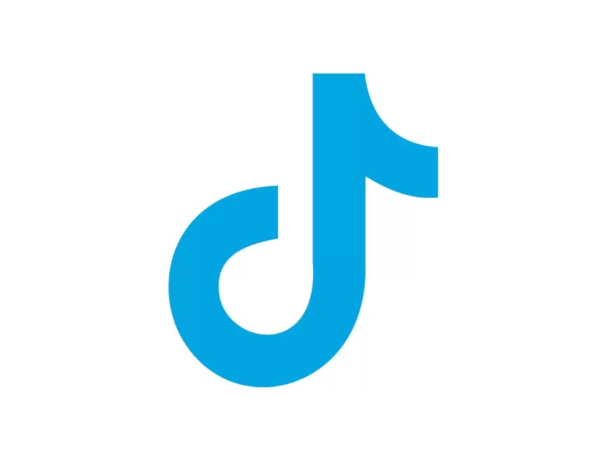 Blue TikTok Logo PNG vector in SVG, PDF, AI, CDR format