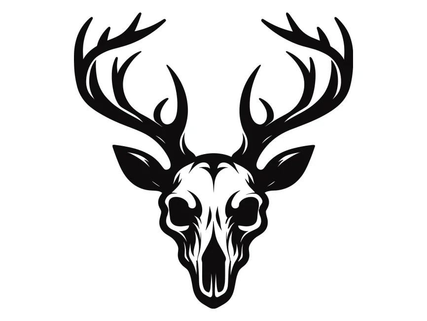 Deer Skull Logo Template PNG vector in SVG, PDF, AI, CDR format