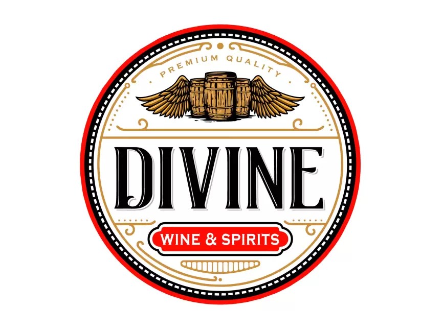 Divine Wine & Spirits Logo PNG vector in SVG, PDF, AI, CDR format