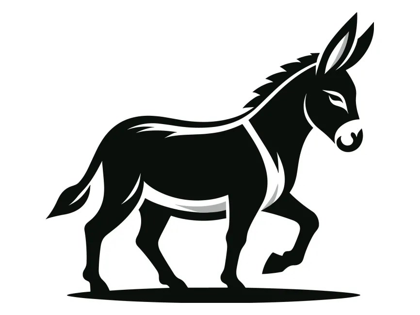 Donkey Logo Template PNG vector in SVG, PDF, AI, CDR format