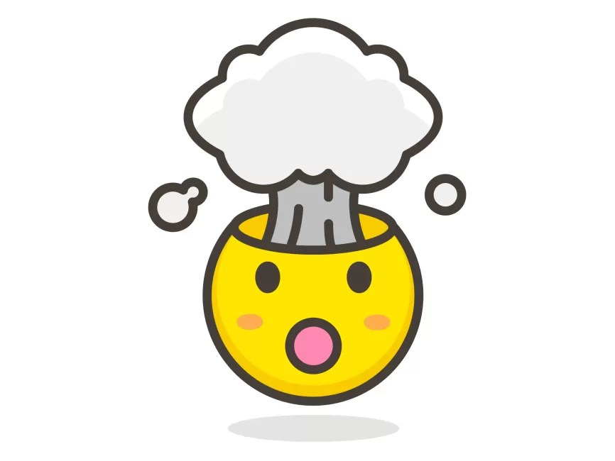 Exploding Head Emoji Icon PNG vector in SVG, PDF, AI, CDR format