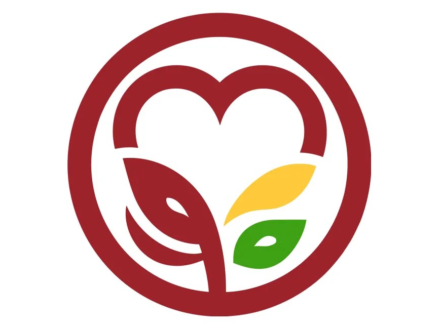 Flower Heart Logo Template PNG vector in SVG, PDF, AI, CDR format