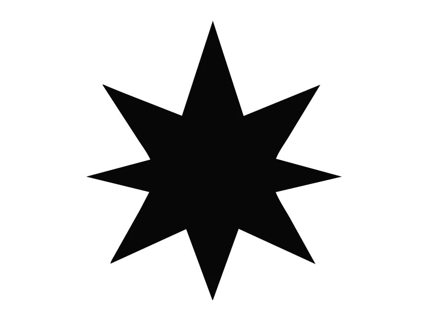 Geometric Star Shape Logo Template PNG vector in SVG, PDF, AI, CDR format