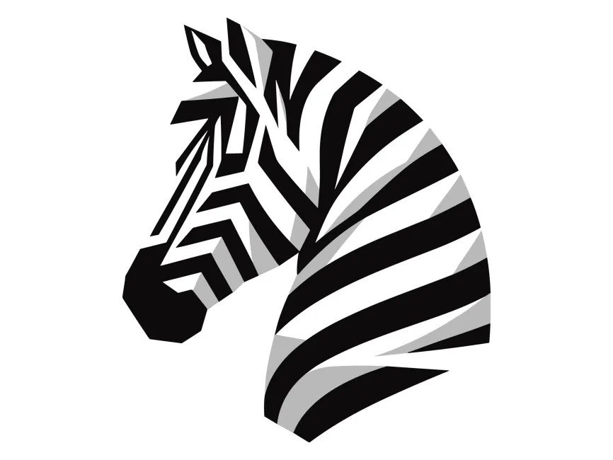 Geometric Zebra Logo Template PNG vector in SVG, PDF, AI, CDR format