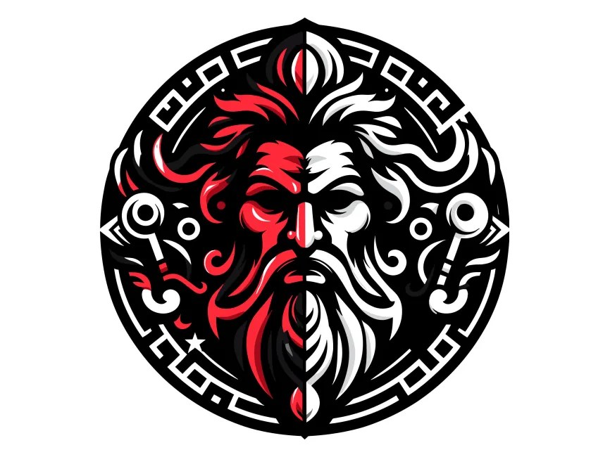 God Zeus Logo Template PNG vector in SVG, PDF, AI, CDR format