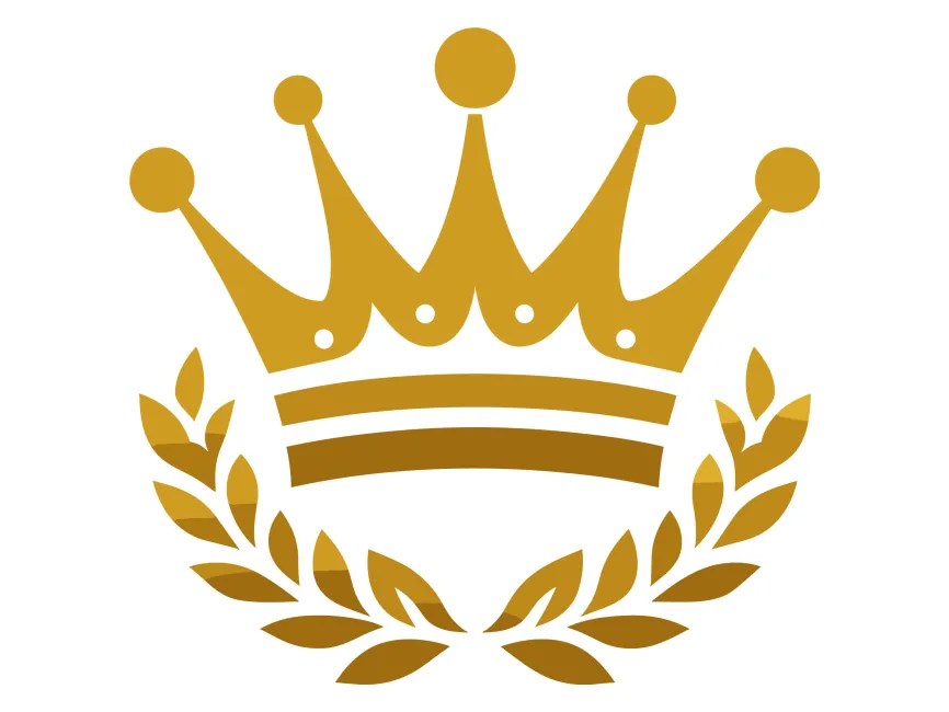 Golden Crown Logo Template PNG vector in SVG, PDF, AI, CDR format