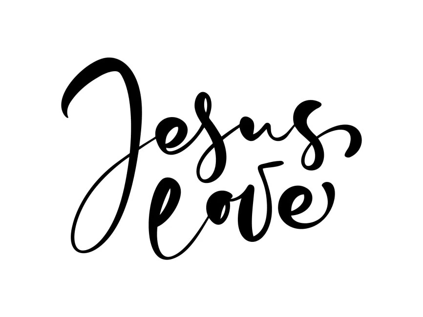 Jesus Love Quote Vector PNG vector in SVG, PDF, AI, CDR format