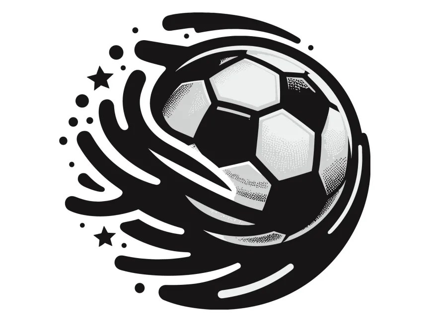 Modern Soccer Ball Logo Template PNG vector in SVG, PDF, AI, CDR format