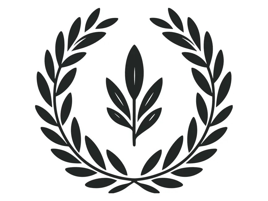 Olive Wreath Logo Template PNG vector in SVG, PDF, AI, CDR format