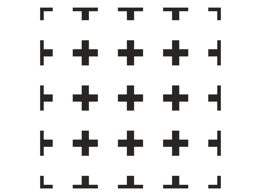 Plus Sign Geometric Pattern Logo Template PNG vector in SVG, PDF, AI